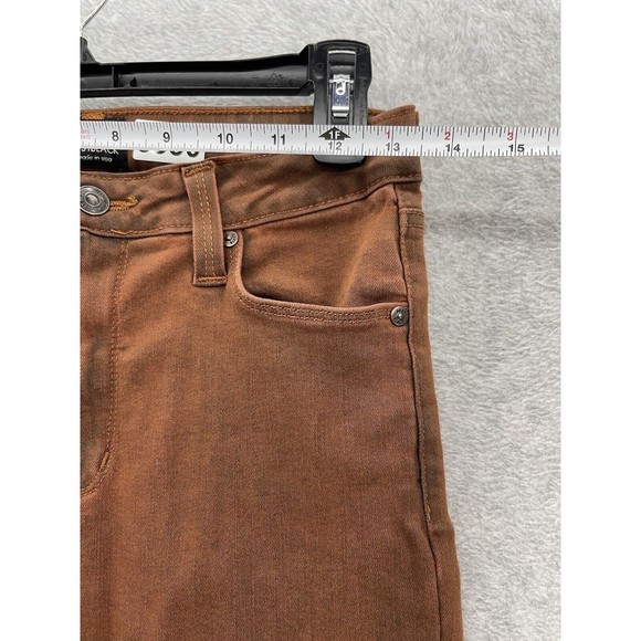 JustBlack Women's Pants Distressed Brown Size 27 Skinny Cotton Blend USA Made - Picture 10 of 14